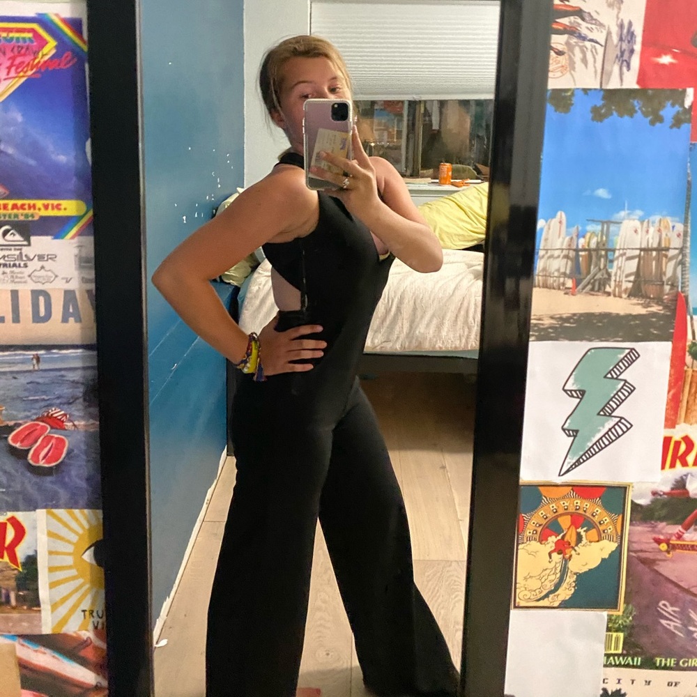 lulus black jumpsuit